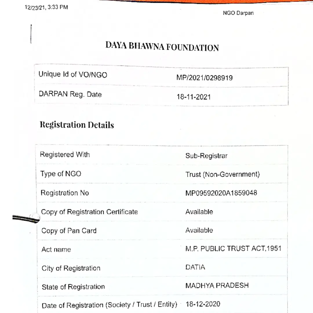 DayaBhawnaFoundation-Niti-Aayog